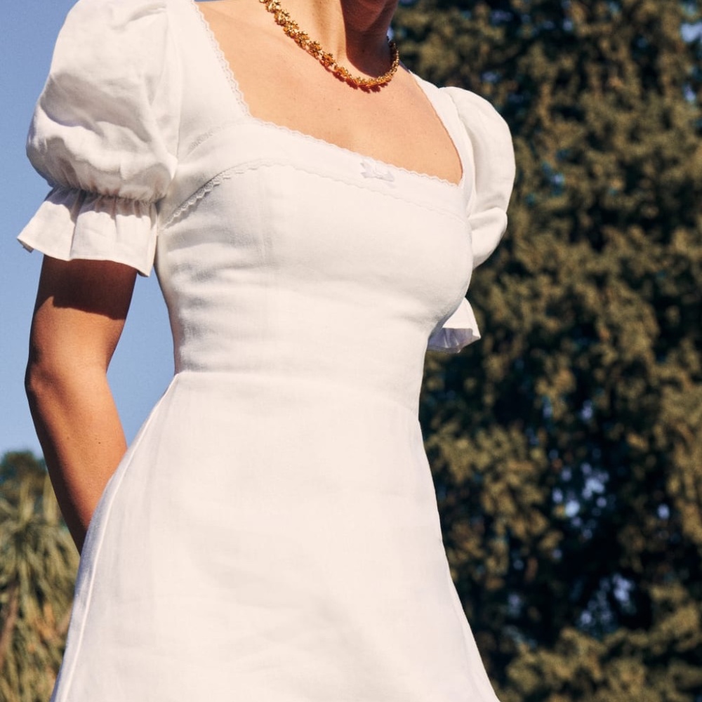 Reformation Evianna Linen Dress